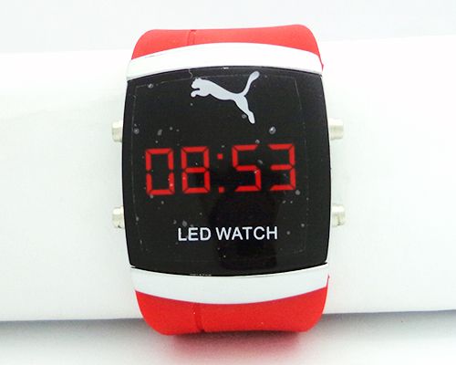 relogio digital puma led watch